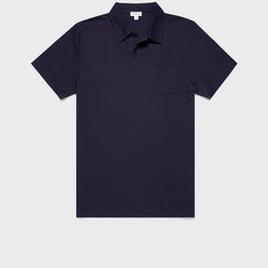 Sunspel men’s polo James Bond cut